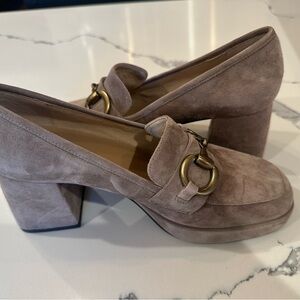 Vaneli Vayle suede block heel loafers
